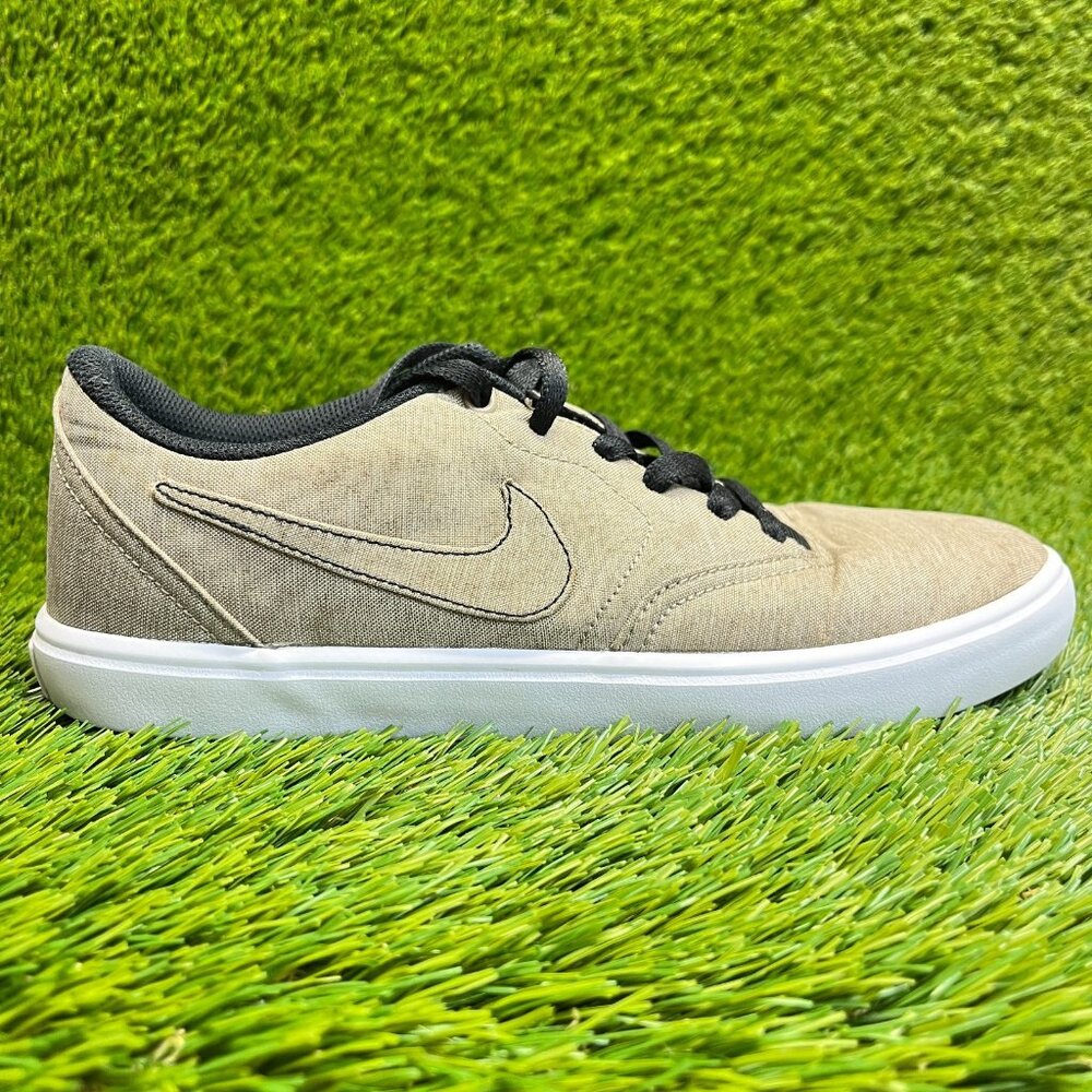 Nike SB Check Solar Canvas Premium Mens Size 8.5 Beige Walking Shoes Sneakers